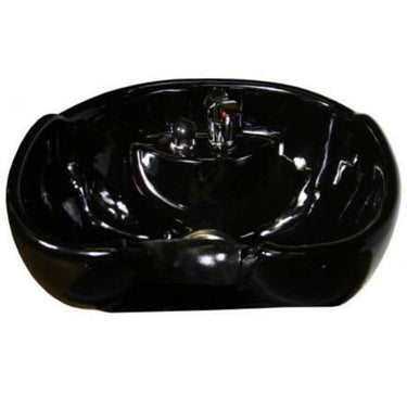 Beatrice Shampoo Chair Station - Black/Black/Black by Deco Salon Furniture