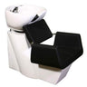 Beatrice Shampoo Chair Station - Black/White/White by Deco Salon Furniture