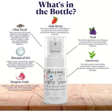 Bella & Bear Botanicals - Simply Serene Calm & Bright Serum / 1 oz.