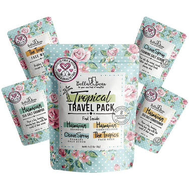 Bella & Bear Tropical Travel Pack Toiletries Kit