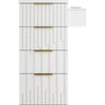 Belle Salon Trolley / 4 Storage Drawers Plus Tool Holder on Wheels for Salon Versatility / White by Deco Salon Furniture