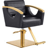Bello Modern Gold Hydraulic Styling Chair by DIR Salon Furniture