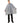 Betty Dain Classic Seersucker Barber Cape - Black with White Stripes / 45"W x 60"L