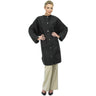 Betty Dain Crinkle Nylon Big Shirt / Snap / Black