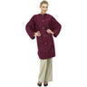 Betty Dain Crinkle Nylon Big Shirt / Snap / Burgundy
