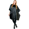 Betty Dain Jumbo Vinyl Shampoo Cape / 45" X 54" Black