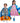 Betty Dain Princess & Astronaut Vinyl Kids Capes - 2 Pack / 36"W X 36"L