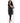 Betty Dain Secret Messages Shampoo Cape - BLACK / 36" W x 54" L