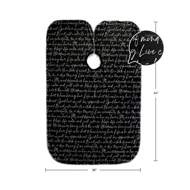 Betty Dain Secret Messages Shampoo Cape - BLACK / 36" W x 54" L