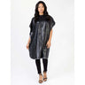 Betty Dain Solid Shampoo Cape - Black - Velcro Closure / 36"W x 54"L