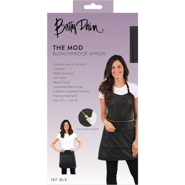 Betty Dain The Mod Bleachproof Apron / Skirt: 16" L x 34" W