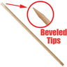 Beveled Tips Birchwood Manicure Sticks - 4" Long / 144 Pieces Per Bag X 20 Bags = Case of 2,880 Manicure Sticks