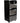 Bexley Spa Trolley with Pull-Out Working Space and Hot Towel Cabinet Cubby / Black & Dark Grey by HANS Equipment