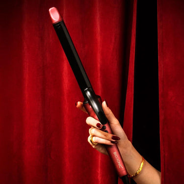 Bio Ionic Velvet Rouge Long Barrel Curling Iron 1"