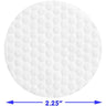 Biodegradable Textured Round Bamboo Pad - 2.25" Diameter / 100 Pieces Per Sleeve X 50 Sleeves = Case of 5,000