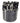 Black 100/180 3-1/2" Mini File Bucket / 100 Count by DHS Products