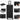 Black 5-in-1 Rolling Makeup Train Case with Wheels – Large Professional Cosmetology and Salon Organizer
