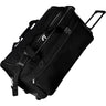Black Duffle Bag with Wheels / 25"L x 13"H x 11"D