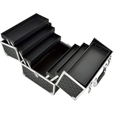 Black Large Cosmetic Train Case - Storage &amp; Organizer for Nail Tools &amp; Cosmetics - Each