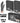 Black Nitrile Disposable Exam Gloves - LARGE / Black Color / 4 Mil Thickness / 100 per Box / Case of 10 Boxes = 1,000 Gloves