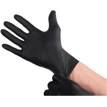 Black Nitrile Gloves - Medium / 100 per Box