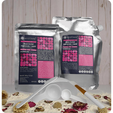 Black Orchid Regenerate + Repair Hydraflash Mask / 100 Grams Powder + 1 Kilo Gel by Martinni