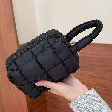 Black Puffer Cosmetic Bag
