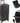 Black Smooth 4-Wheels Professional Rolling Aluminum Cosmetic Makeup Case And Easy-Slide & Extendable Trays With Dividers by TruCase
