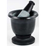 Black Soapstone Mortar and Pestle Set