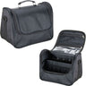 Black Soft-Sided Travel Makeup Case With Mesh And Clear Pockets by TruCase