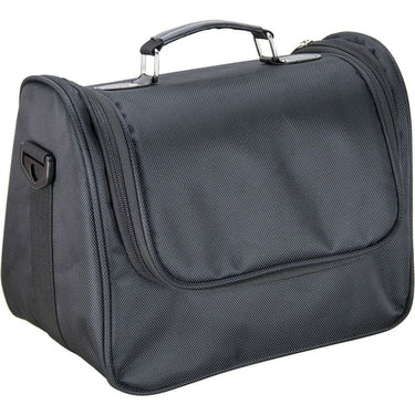 Black Soft-Sided Travel Makeup Case With Mesh And Clear Pockets by TruCase
