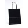 Black Solid Gift Bag 7.75" x 3.75" x 9.75"