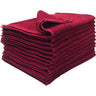 Bleach Shield Salon Towels - 100% Ring Spun Cotton - 16" x 26" - WINE / 12 Towels