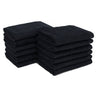 BleachSafe&trade; Washcloths - 13" x 13" - BLACK / 1 Dozen