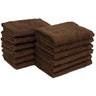 BleachSafe&trade; Washcloths - 13" x 13" - BROWN / 1 Dozen