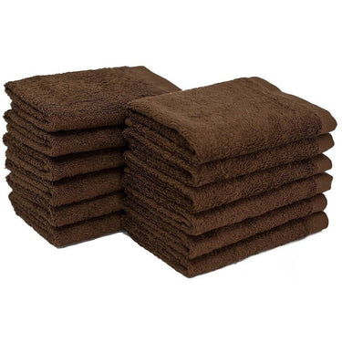 BleachSafe&trade; Washcloths - 13" x 13" - BROWN / 1 Dozen