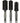 Boar Bristle Brush Set - 3 Round Brushes 1-3/4", 2", and 2 -1/4" by Product Club