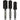 Boar Bristle Brush Set - 3 Round Brushes 1-3/4", 2", and 2 -1/4" by Product Club