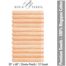 Boca Terry 100% Ringspun Cotton Premium Towels - 35" x 68" - 468 GSM / Apple Green Lime / 12 Count