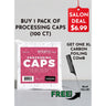 BOGO Deal: StyleTek Processing Caps 100 Count + XL Carbon Comb
