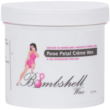 Bombshell Rose Petal Creme - Low Temperature Strip Wax / 15 oz.