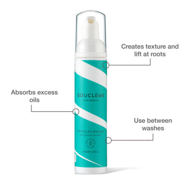 Boucleme Foaming Dry Shampoo / 3.38 fl. oz. - 100 mL.