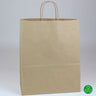 Brown Kraft Paper Bags with Twisted Paper Handle - 13"W x 6"D x 15-3/4"H / 1 Case (250 per Case)