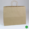 Brown Kraft Paper Bags with Twisted Paper Handle - 16"W x 6"D x 12"H / 1 Case (250 per Case)