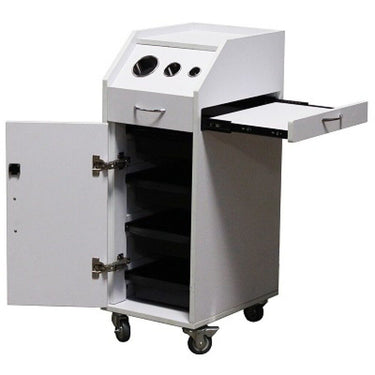 Buchetta Salon Trolley - White by Deco Salon Furniture