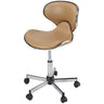 Butterfly Mid Height Multi-Purpose Stool with Backrest / 18" - 23" Height by Pibbs
