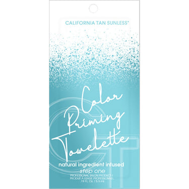 California Tan Sunless Color Priming Towelette / 0.19 fl. oz. - 5.5 mL.