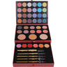 Cameo - Jewel Box - Assortment of Makeup and Brushes for The Face, Cheeks, Lips and Eyes in a Reusable Snake-Print Box