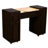 Canterbury A - Single Manicure Table - Half Marble Top by Deco Salon Furniture