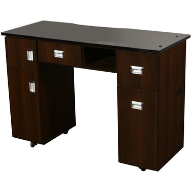Canterbury B - Single Manicure Table - Full Marble Top by Deco Salon Furniture